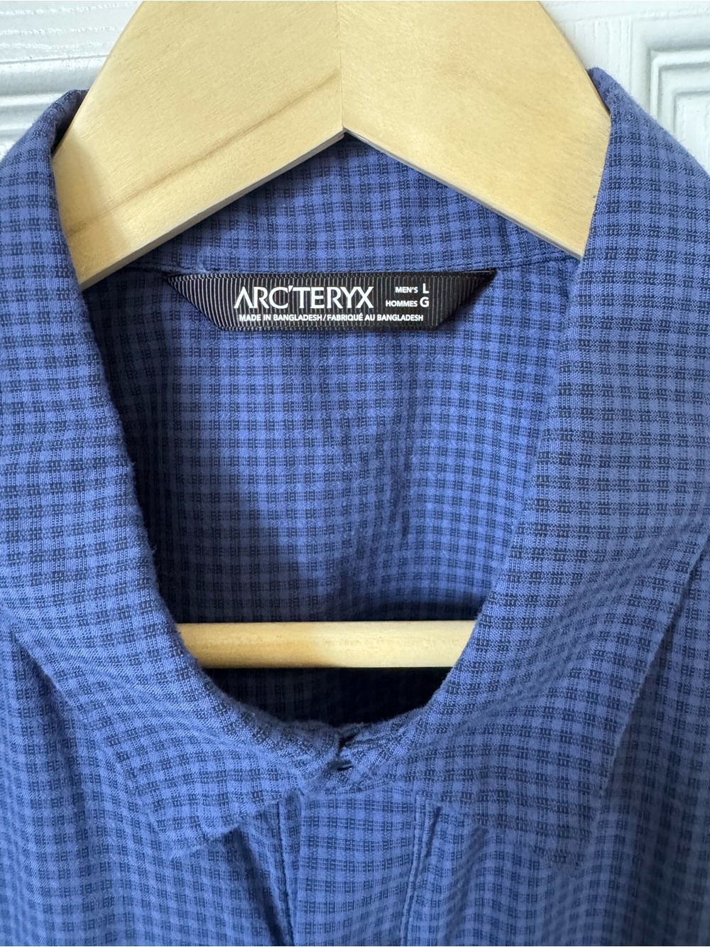Mens Arcteryx Revvy Short Sleeve Snap Button Up Trekking Shirt Size Lage - Picture 3 of 13